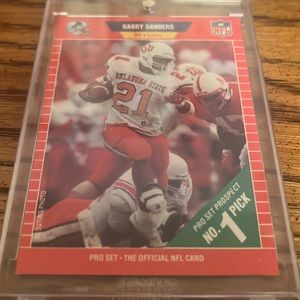 1989 Barry sanders pro set rc